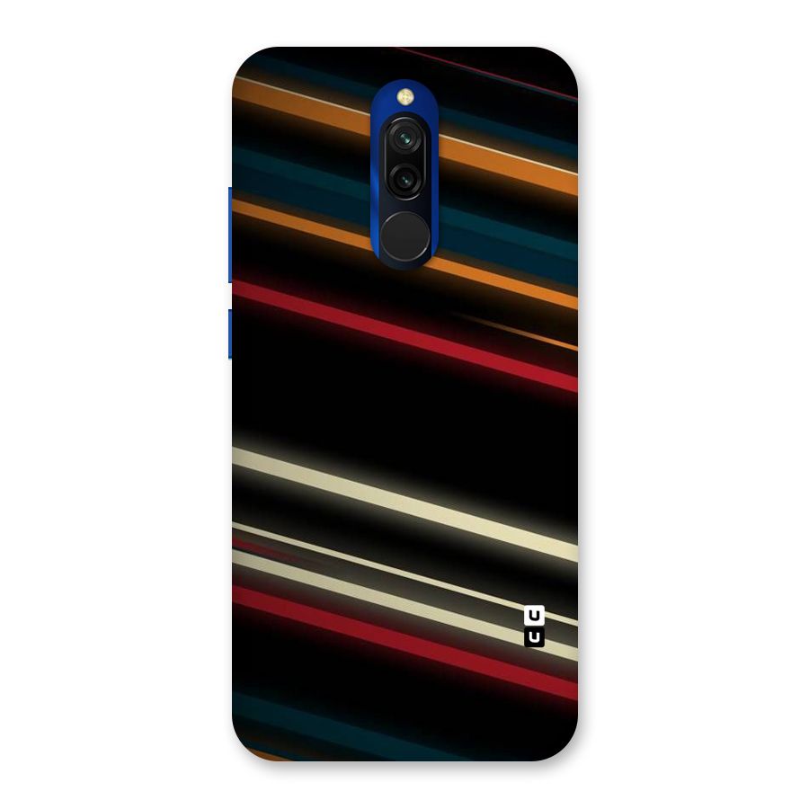 Light Diagonal Stripes Back Case for Redmi 8
