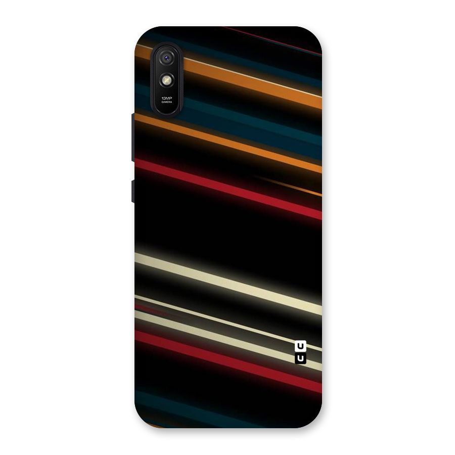 Light Diagonal Stripes Back Case for Redmi 9A