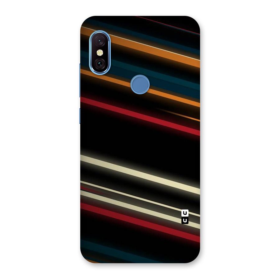 Light Diagonal Stripes Back Case for Redmi Note 6 Pro