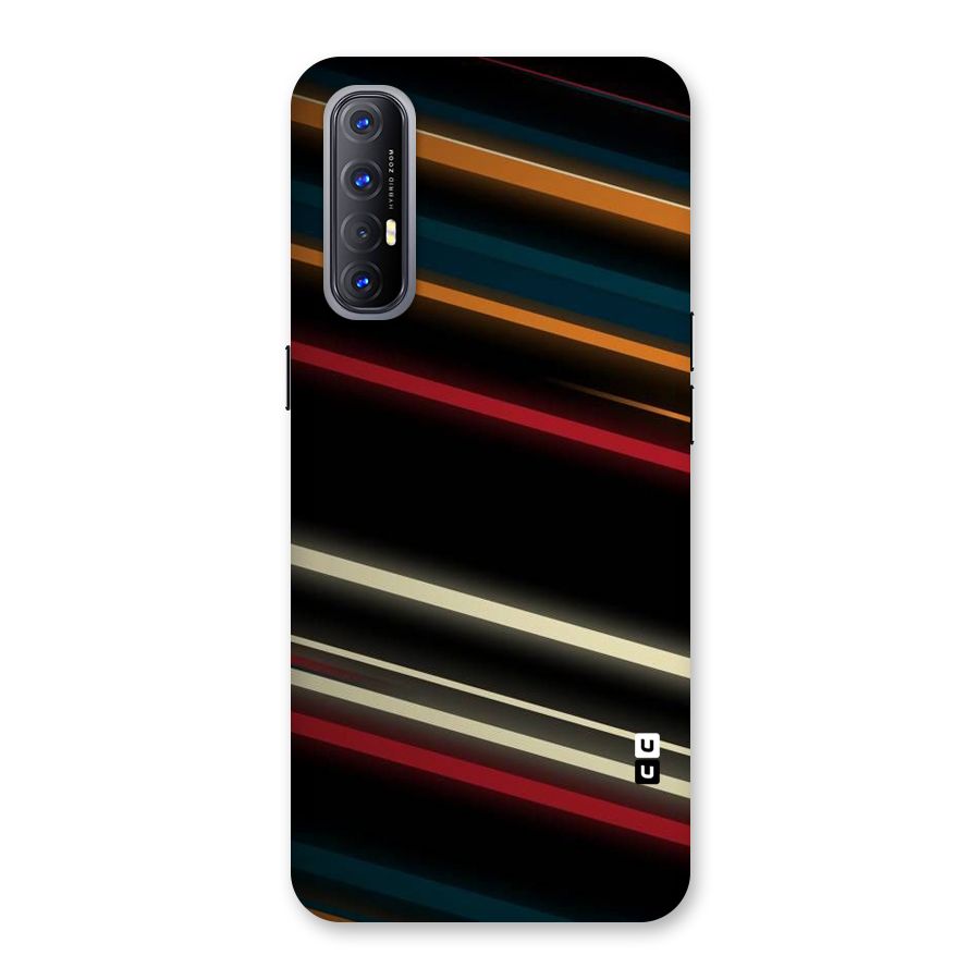 Light Diagonal Stripes Back Case for Reno3 Pro