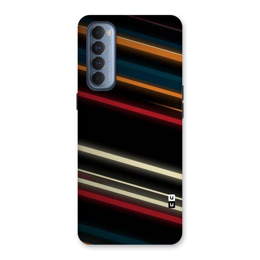 Light Diagonal Stripes Back Case for Reno4 Pro