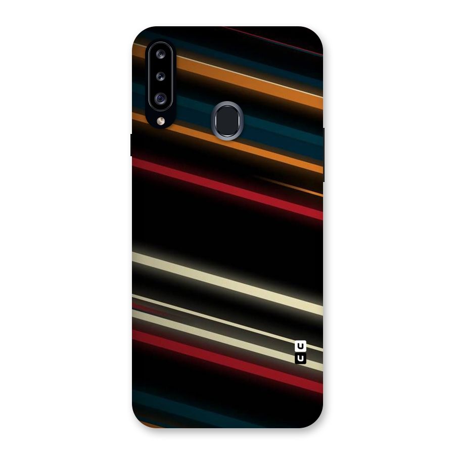 Light Diagonal Stripes Back Case for Samsung Galaxy A20s
