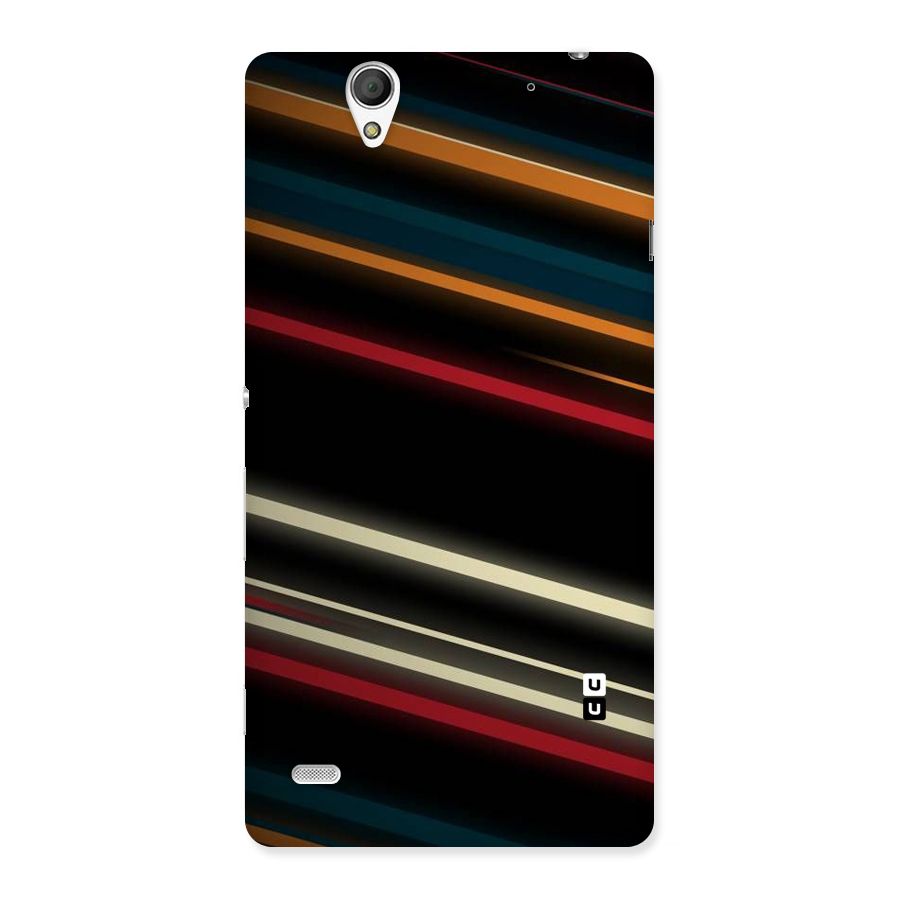 Light Diagonal Stripes Back Case for Sony Xperia C4