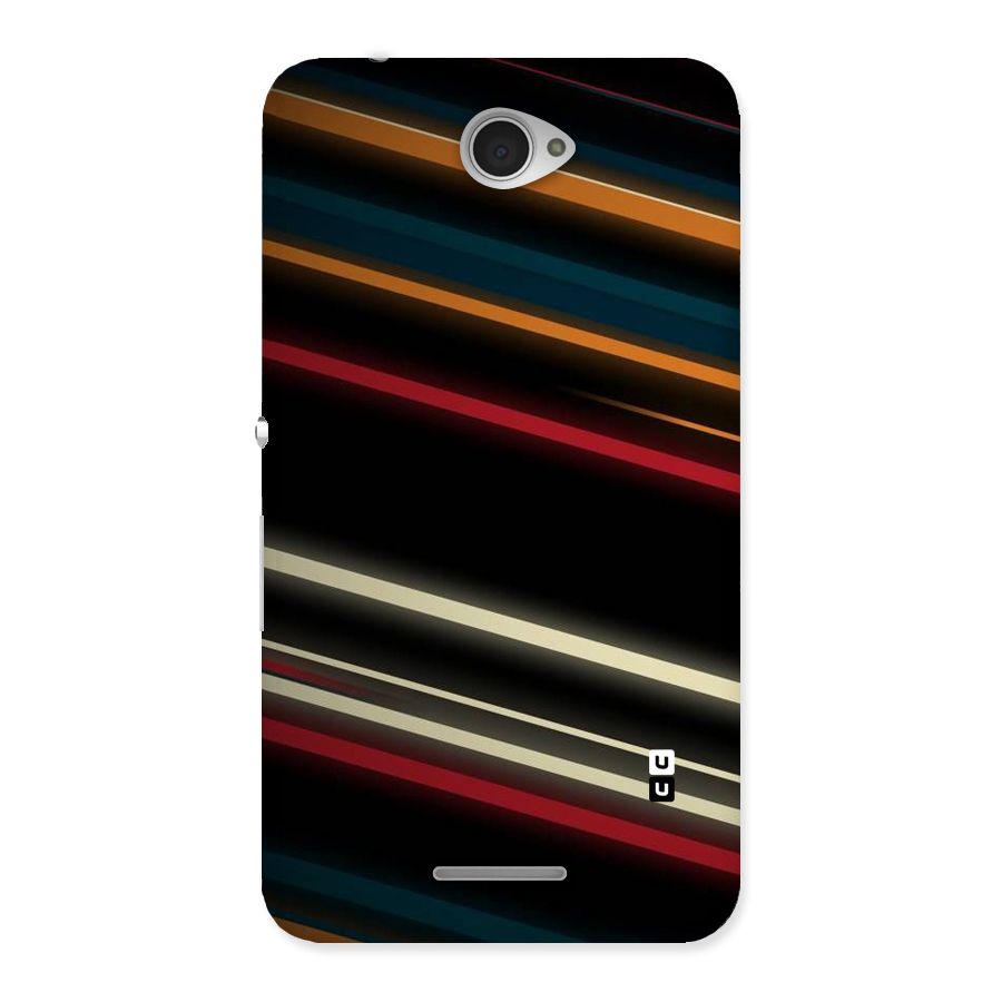 Light Diagonal Stripes Back Case for Sony Xperia E4