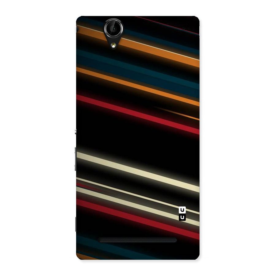 Light Diagonal Stripes Back Case for Sony Xperia T2