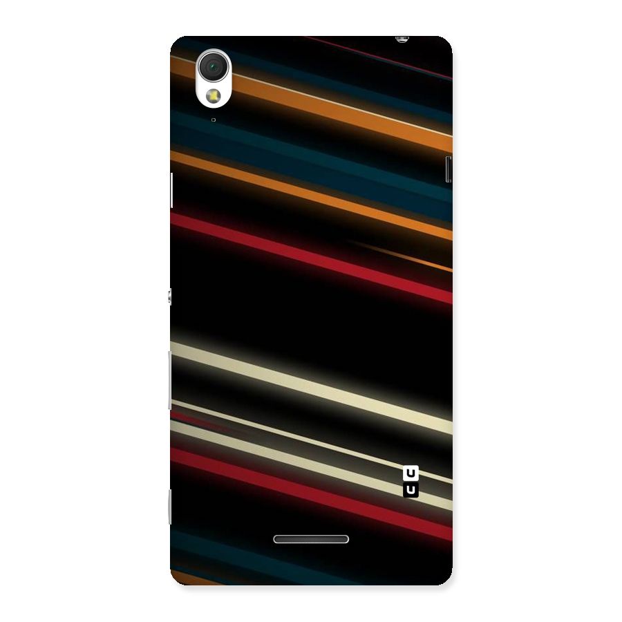 Light Diagonal Stripes Back Case for Sony Xperia T3