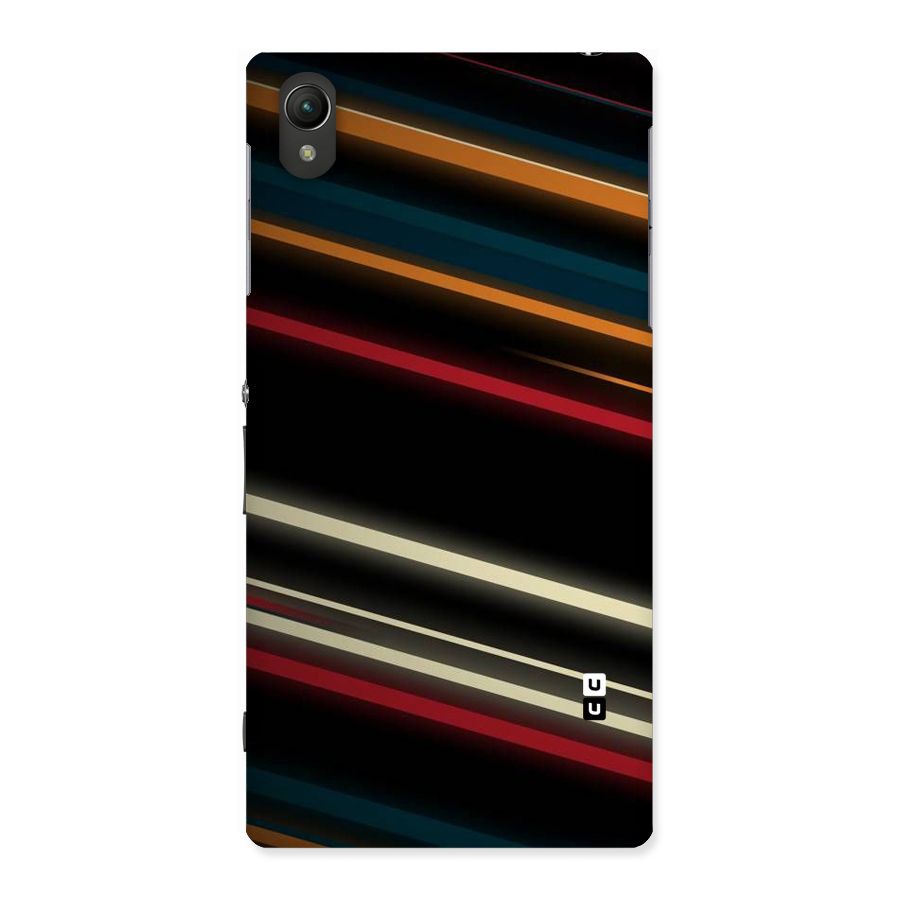 Light Diagonal Stripes Back Case for Sony Xperia Z1