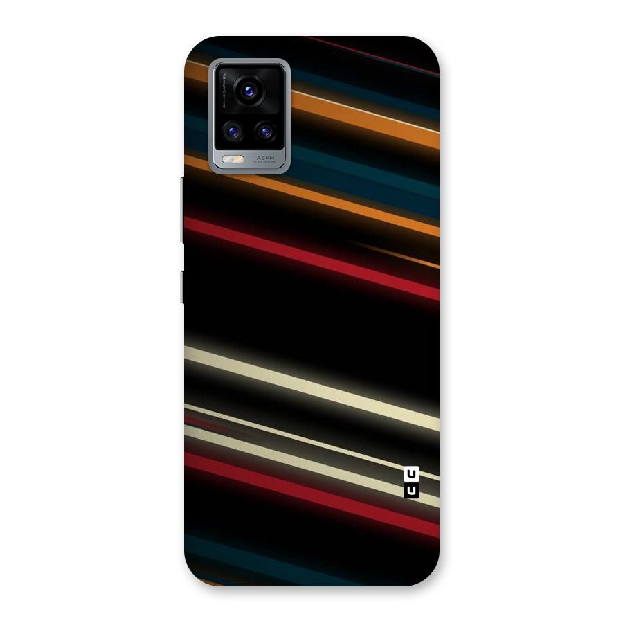 Light Diagonal Stripes Back Case for Vivo V20