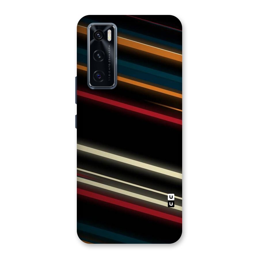 Light Diagonal Stripes Back Case for Vivo V20 SE