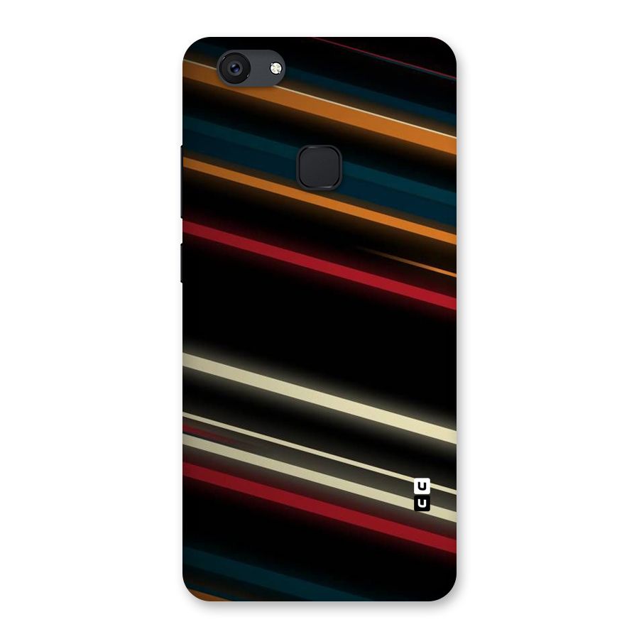 Light Diagonal Stripes Back Case for Vivo V7 Plus