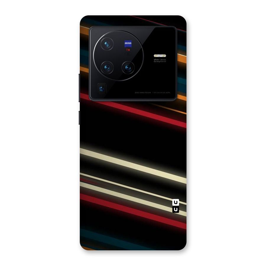 Light Diagonal Stripes Back Case for Vivo X80 Pro