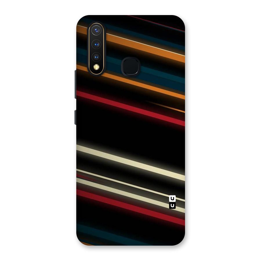 Light Diagonal Stripes Back Case for Vivo Y19