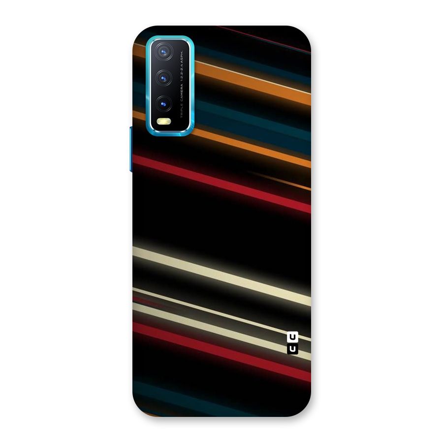 Light Diagonal Stripes Back Case for Vivo Y20A