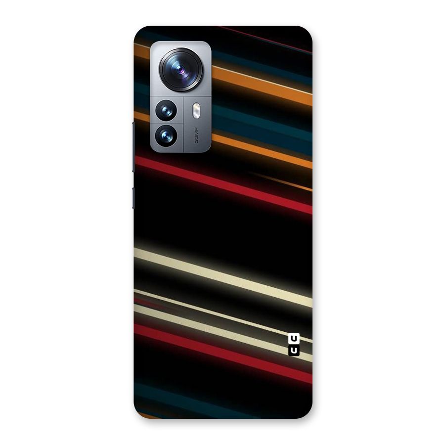 Light Diagonal Stripes Back Case for Xiaomi 12 Pro