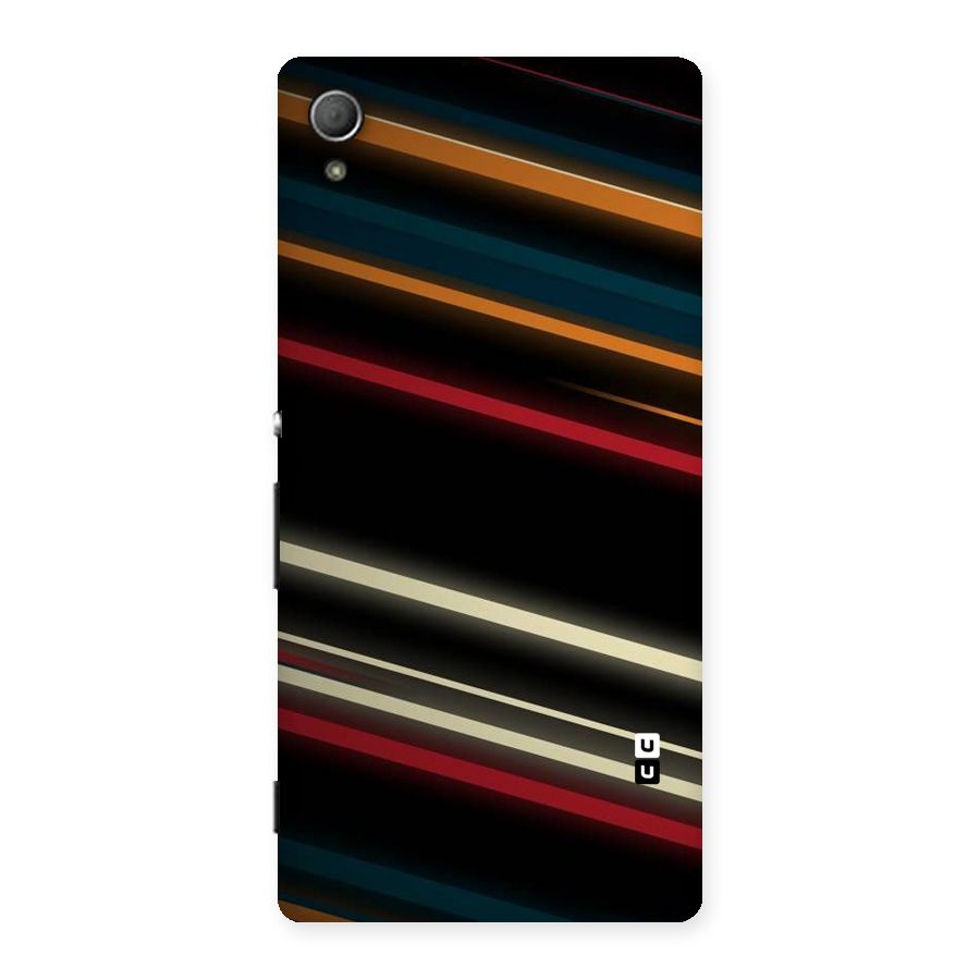 Light Diagonal Stripes Back Case for Xperia Z3 Plus