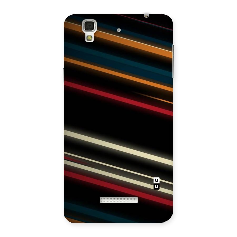 Light Diagonal Stripes Back Case for Yu Yureka