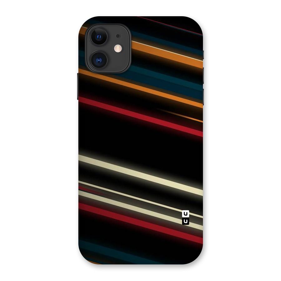 Light Diagonal Stripes Back Case for iPhone 11
