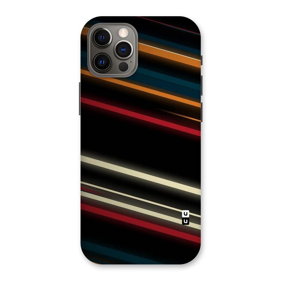 Light Diagonal Stripes Back Case for iPhone 12 Pro