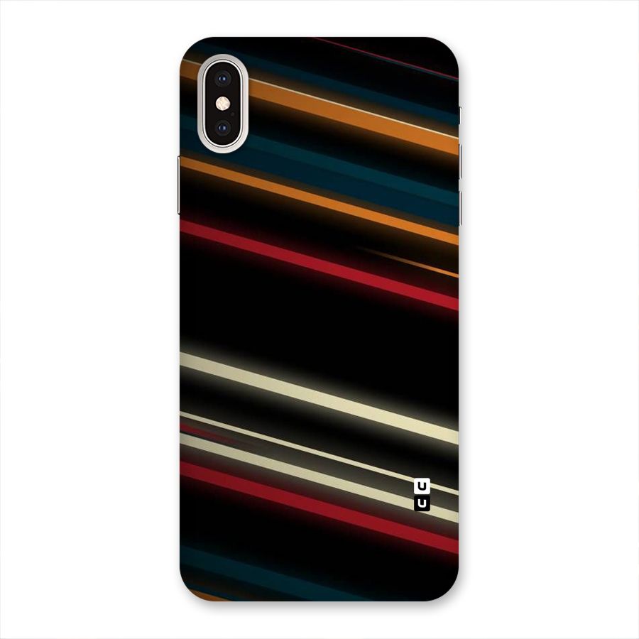 Light Diagonal Stripes Back Case for iPhone XS Max