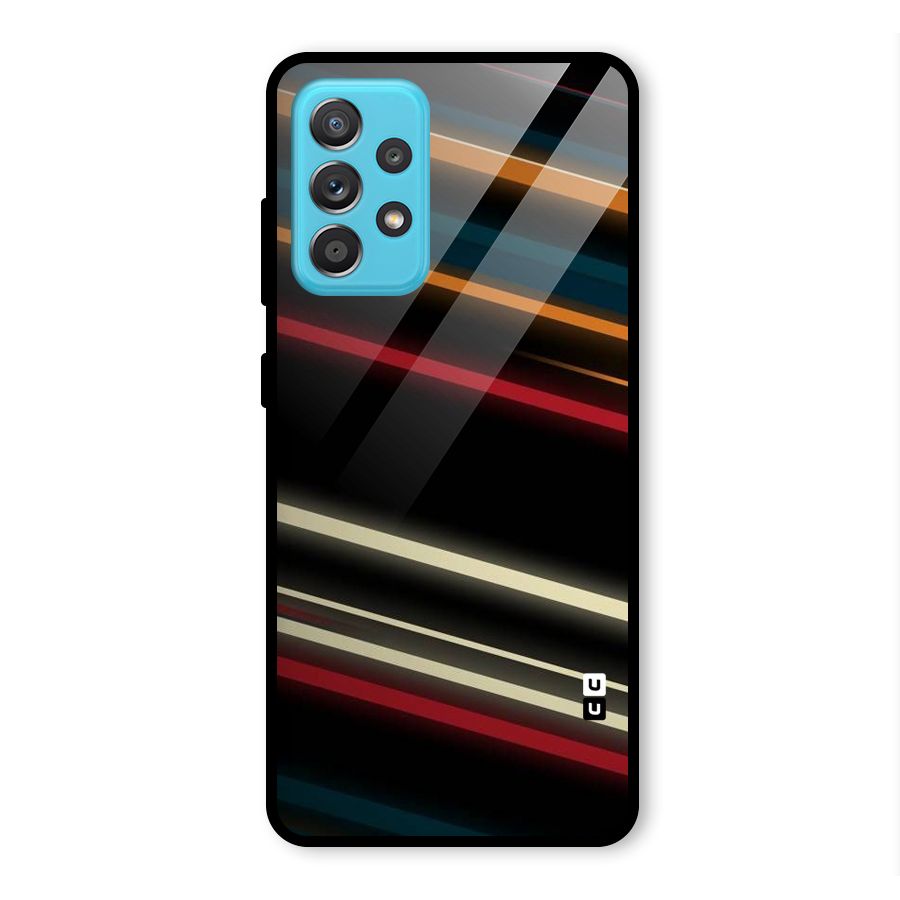 Light Diagonal Stripes Glass Back Case for Galaxy A52
