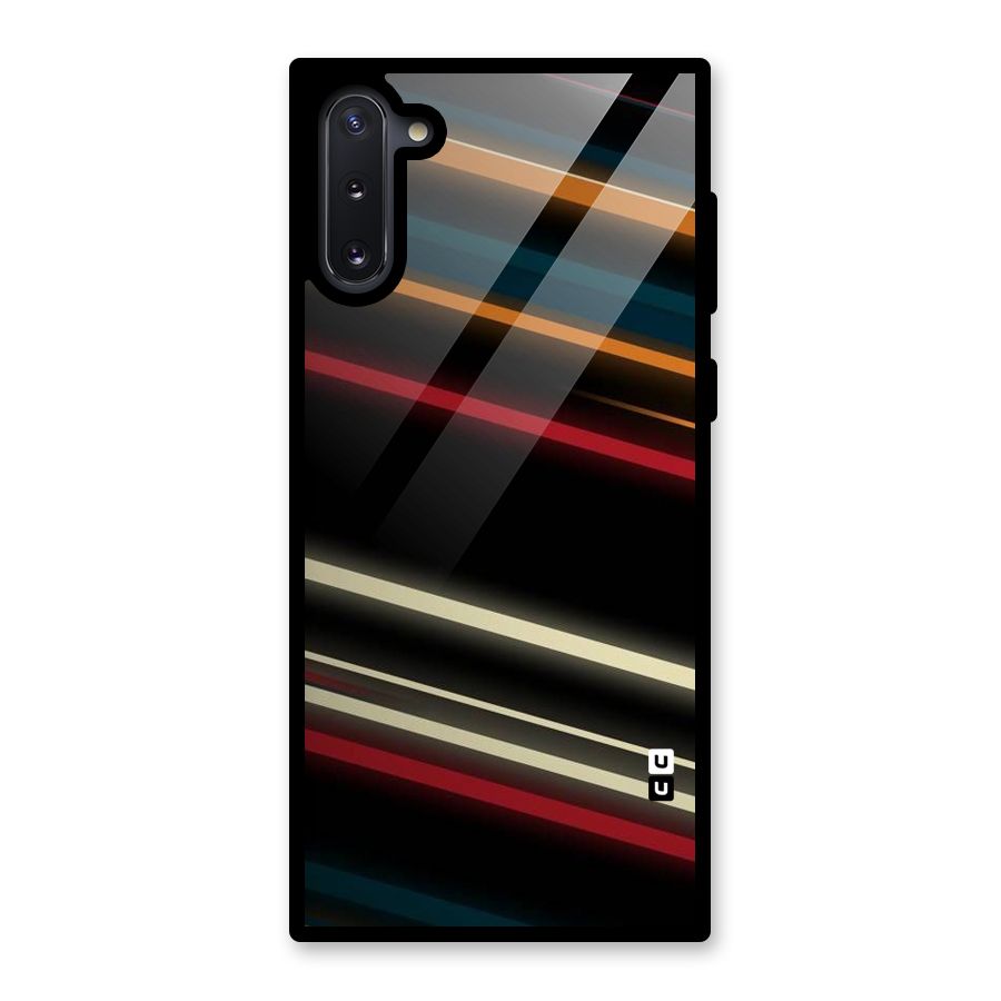 Light Diagonal Stripes Glass Back Case for Galaxy Note 10