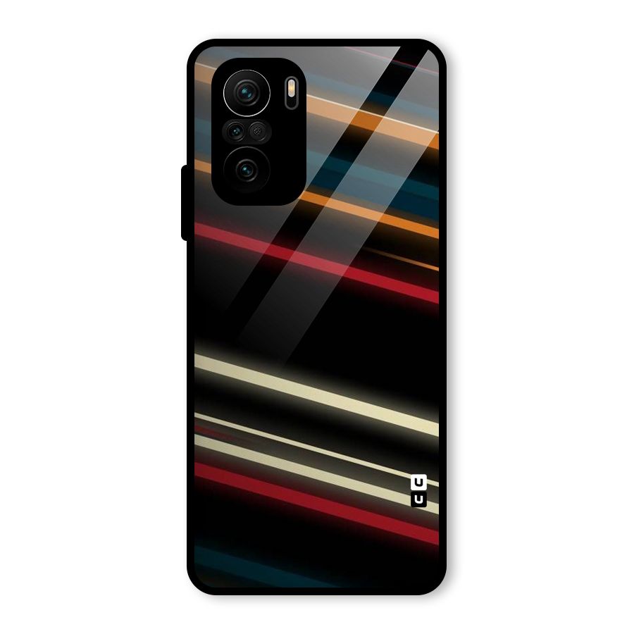 Light Diagonal Stripes Glass Back Case for Mi 11x