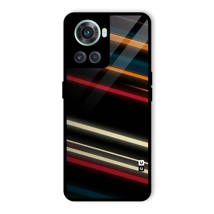 Light Diagonal Stripes Glass Back Case for OnePlus 10R