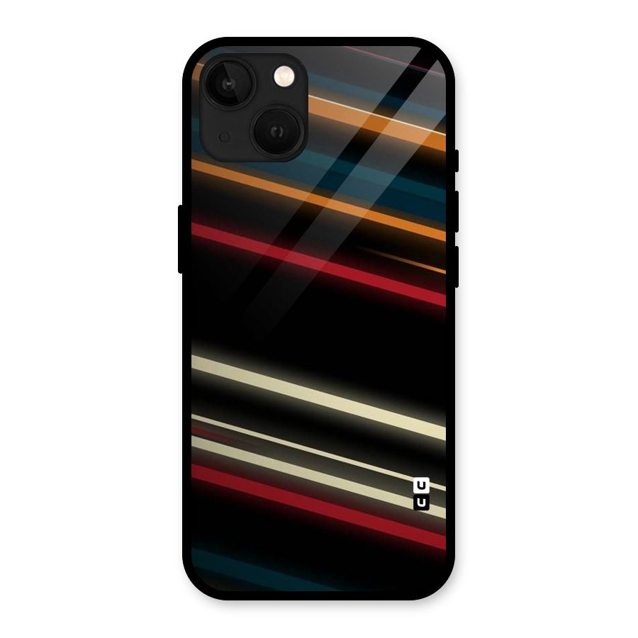 Light Diagonal Stripes Glass Back Case for iPhone 13