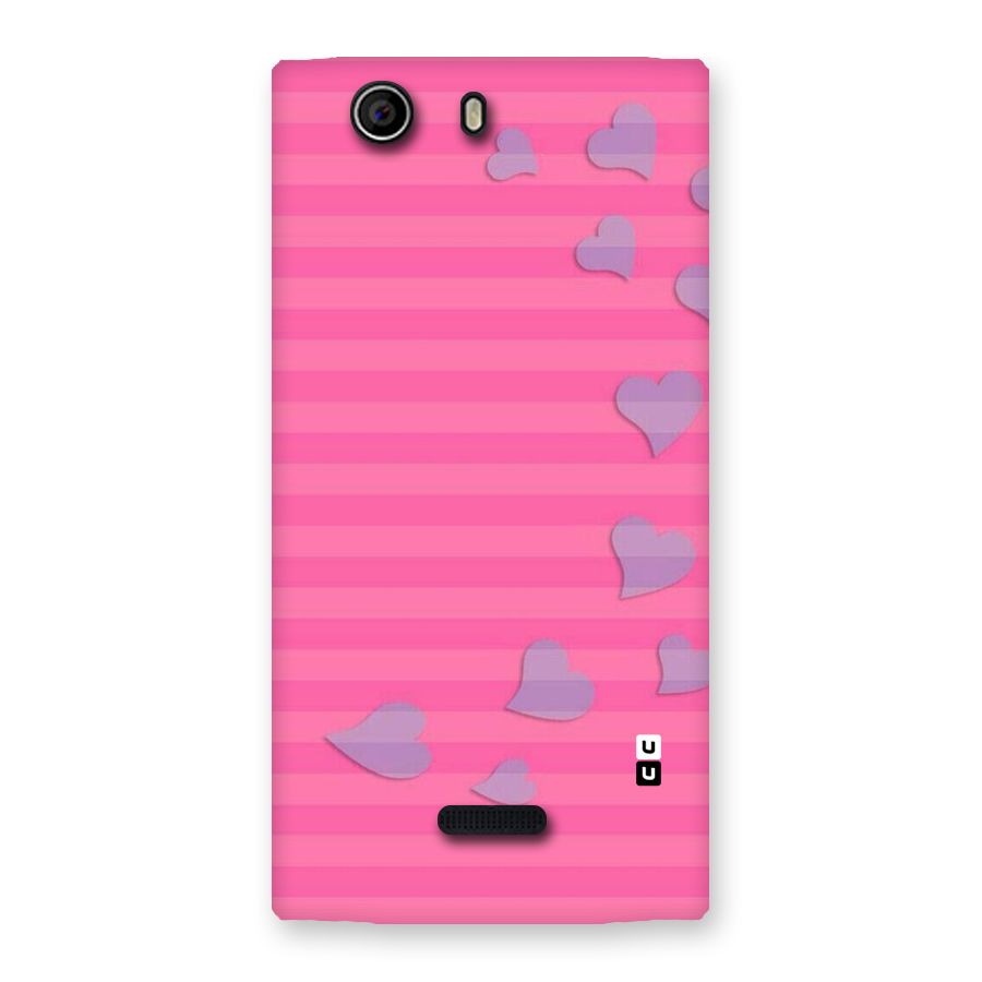 Light Heart Stripes Back Case for Canvas Nitro 2 E311