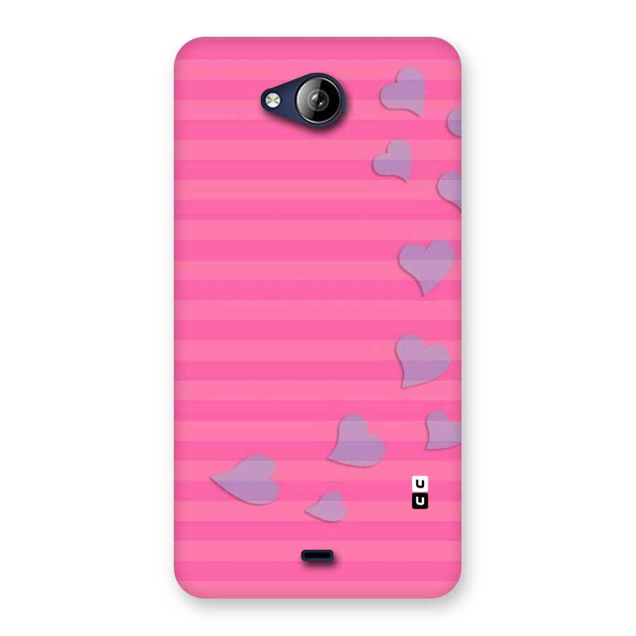 Light Heart Stripes Back Case for Canvas Play Q355