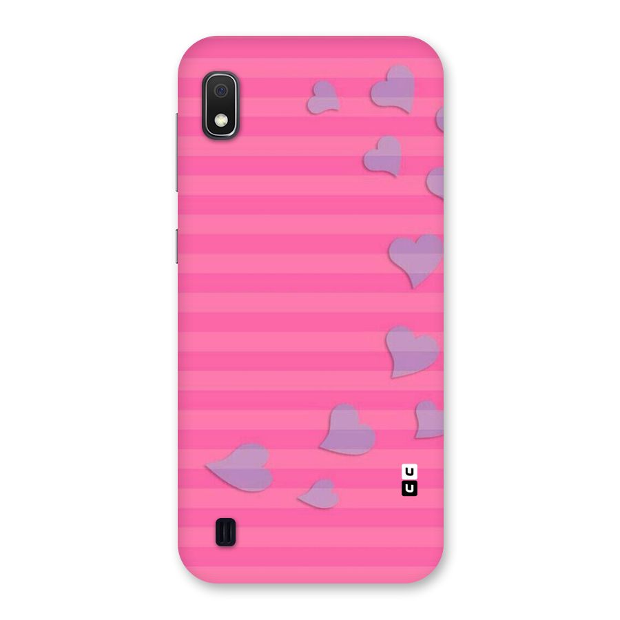 Light Heart Stripes Back Case for Galaxy A10