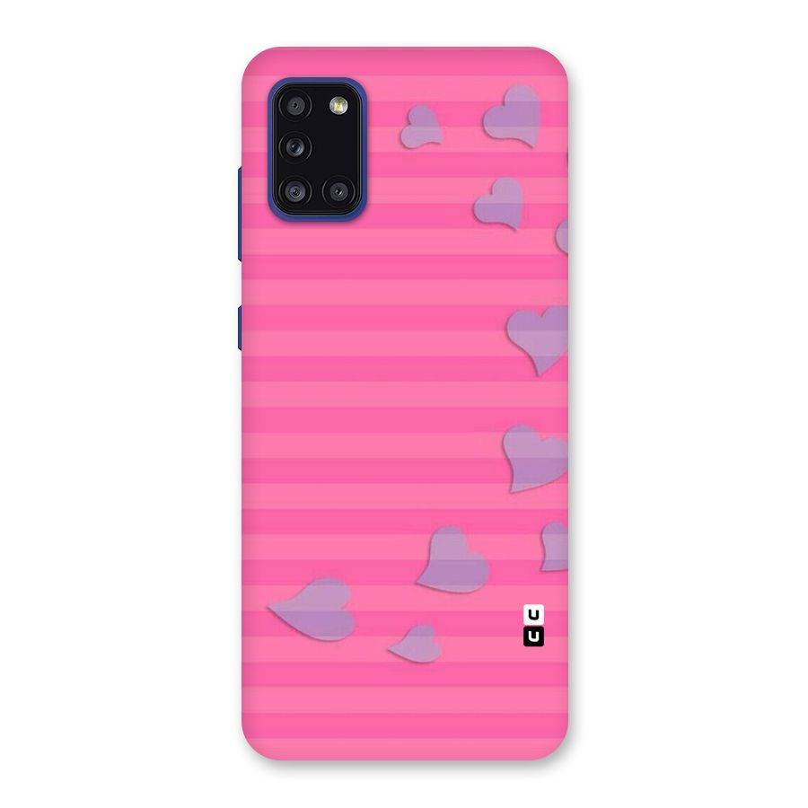 Light Heart Stripes Back Case for Galaxy A31