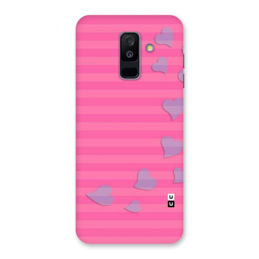 Light Heart Stripes Back Case for Galaxy A6 Plus