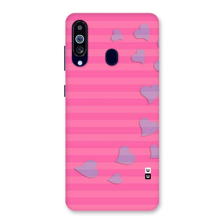 Light Heart Stripes Back Case for Galaxy A60