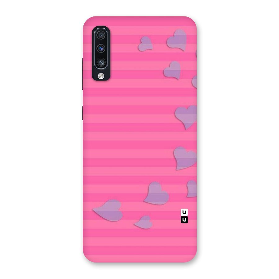 Light Heart Stripes Back Case for Galaxy A70