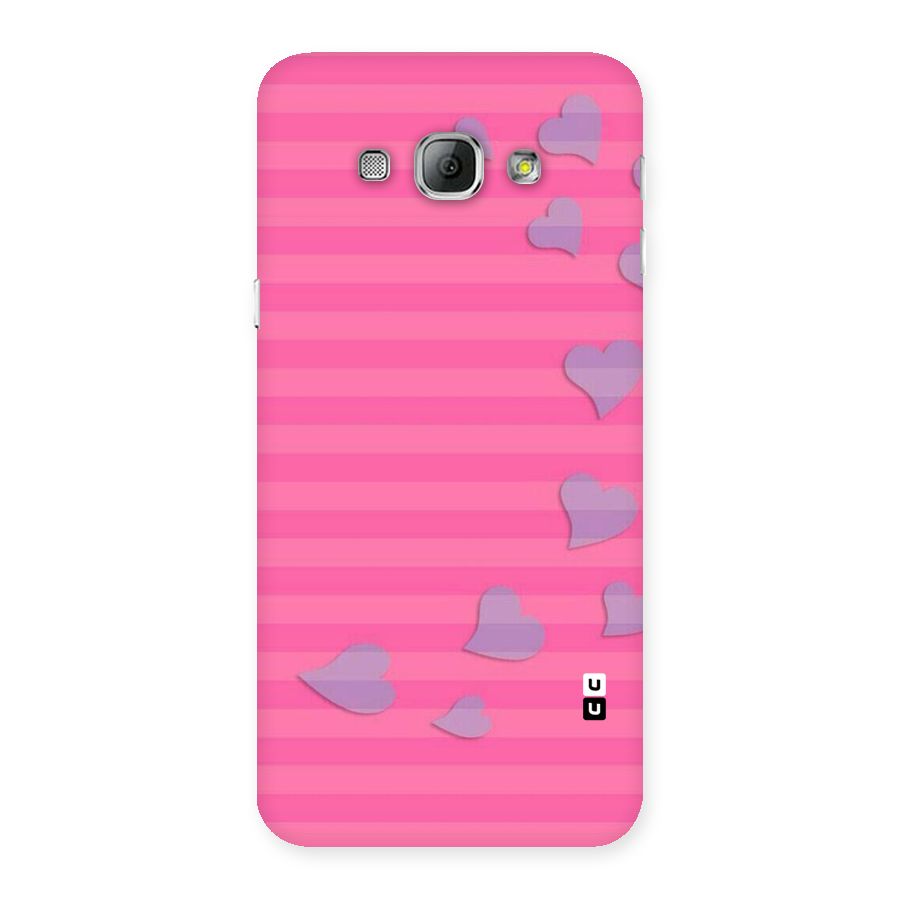 Light Heart Stripes Back Case for Galaxy A8