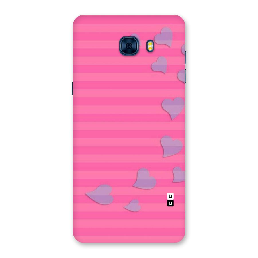 Light Heart Stripes Back Case for Galaxy C7 Pro