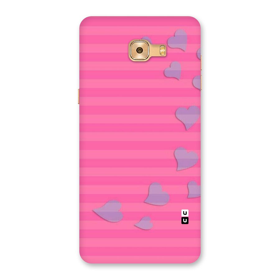 Light Heart Stripes Back Case for Galaxy C9 Pro