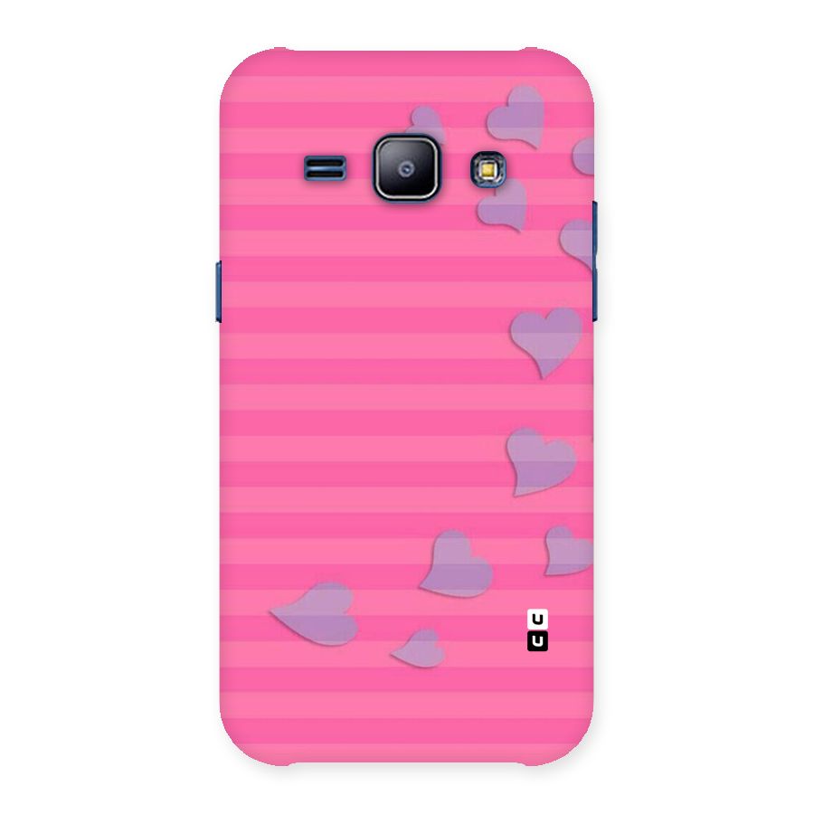 Light Heart Stripes Back Case for Galaxy J1