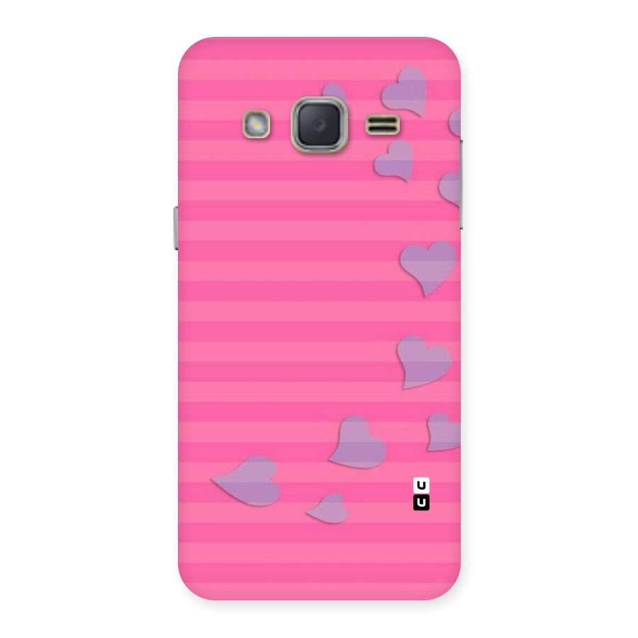 Light Heart Stripes Back Case for Galaxy J2