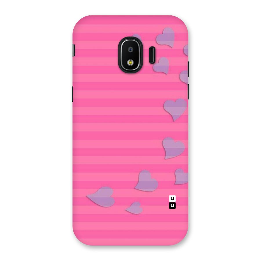 Light Heart Stripes Back Case for Galaxy J2 Pro 2018