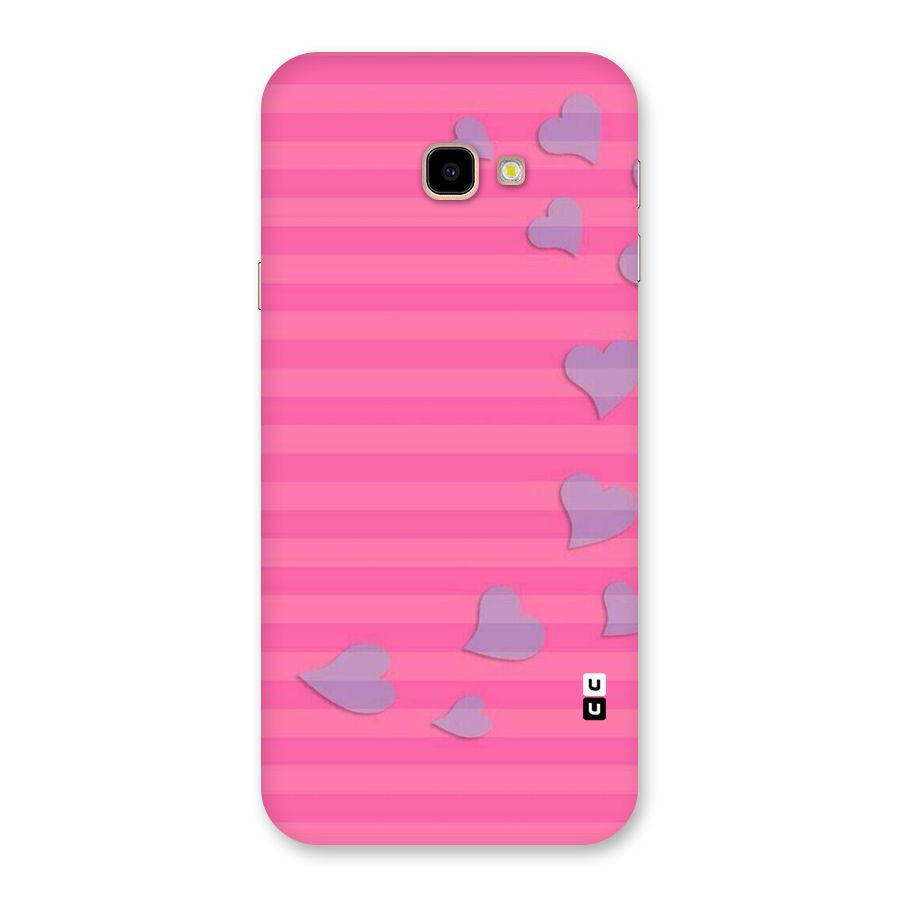 Light Heart Stripes Back Case for Galaxy J4 Plus