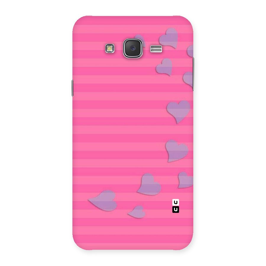 Light Heart Stripes Back Case for Galaxy J7
