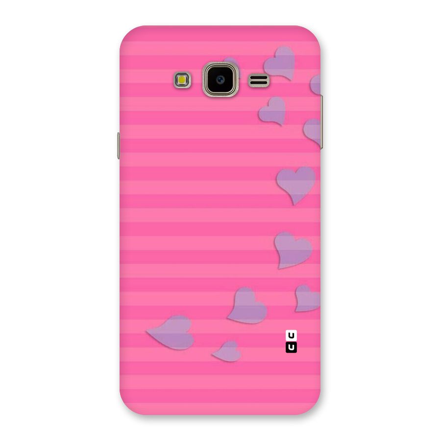 Light Heart Stripes Back Case for Galaxy J7 Nxt