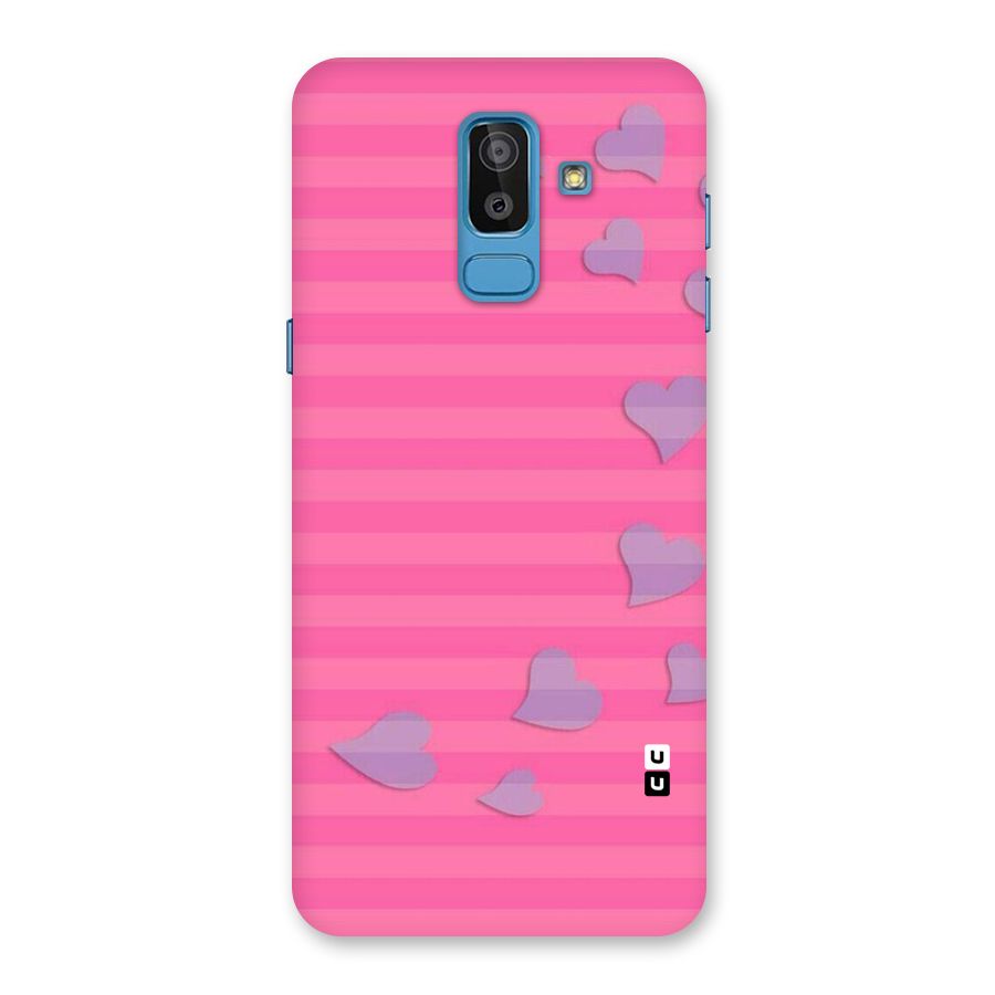 Light Heart Stripes Back Case for Galaxy J8