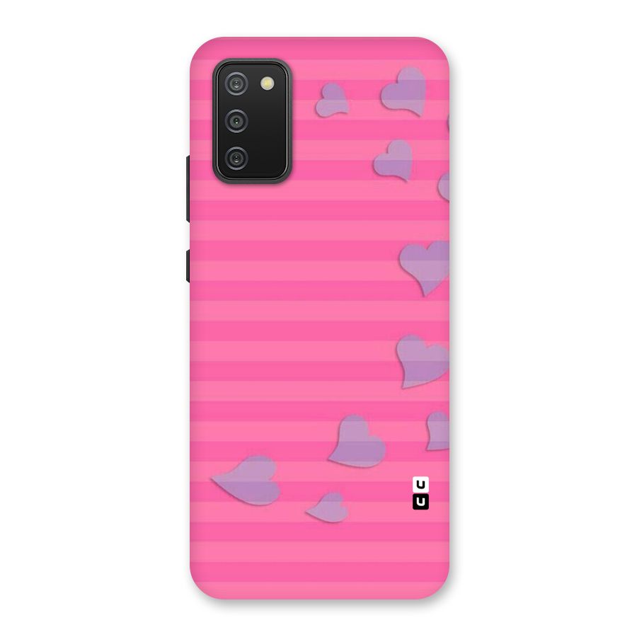 Light Heart Stripes Back Case for Galaxy M02s