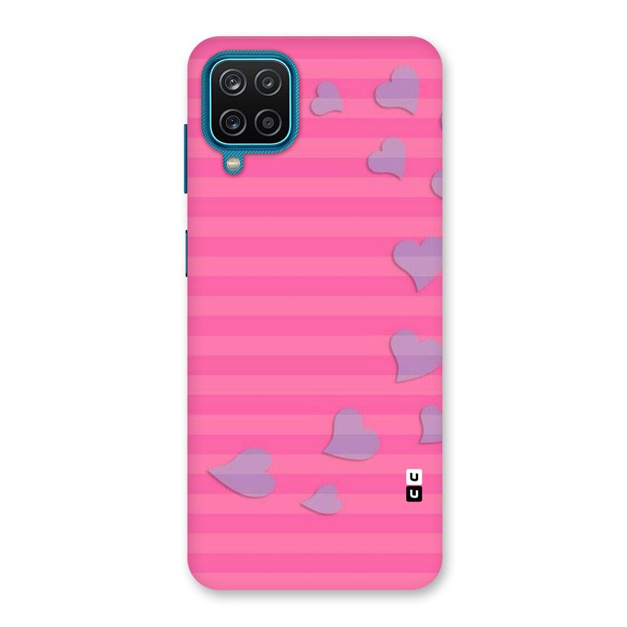 Light Heart Stripes Back Case for Galaxy M12