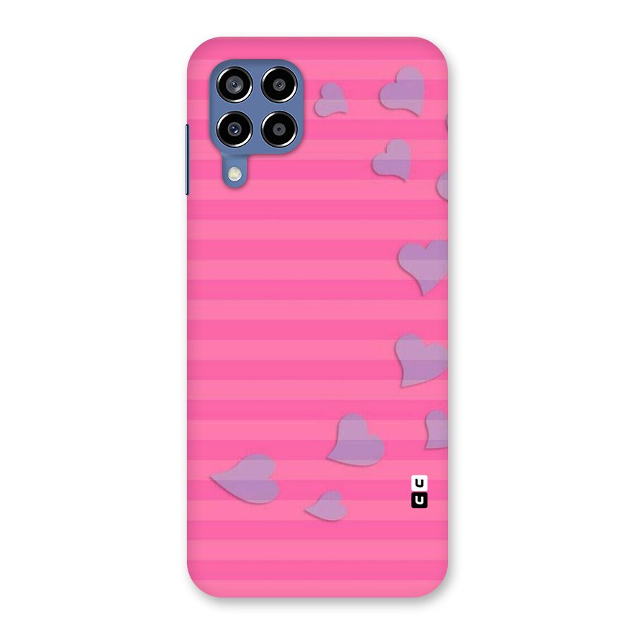 Light Heart Stripes Back Case for Galaxy M53 5G