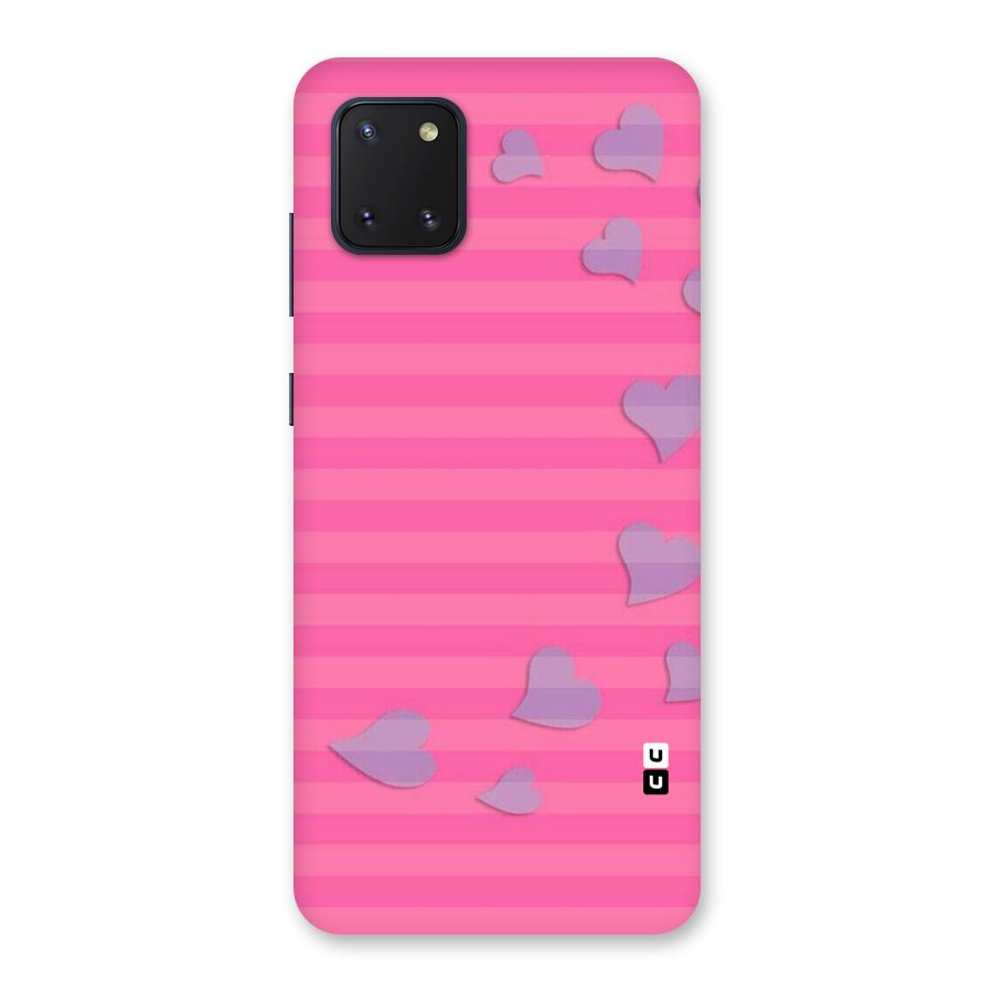 Light Heart Stripes Back Case for Galaxy Note 10 Lite