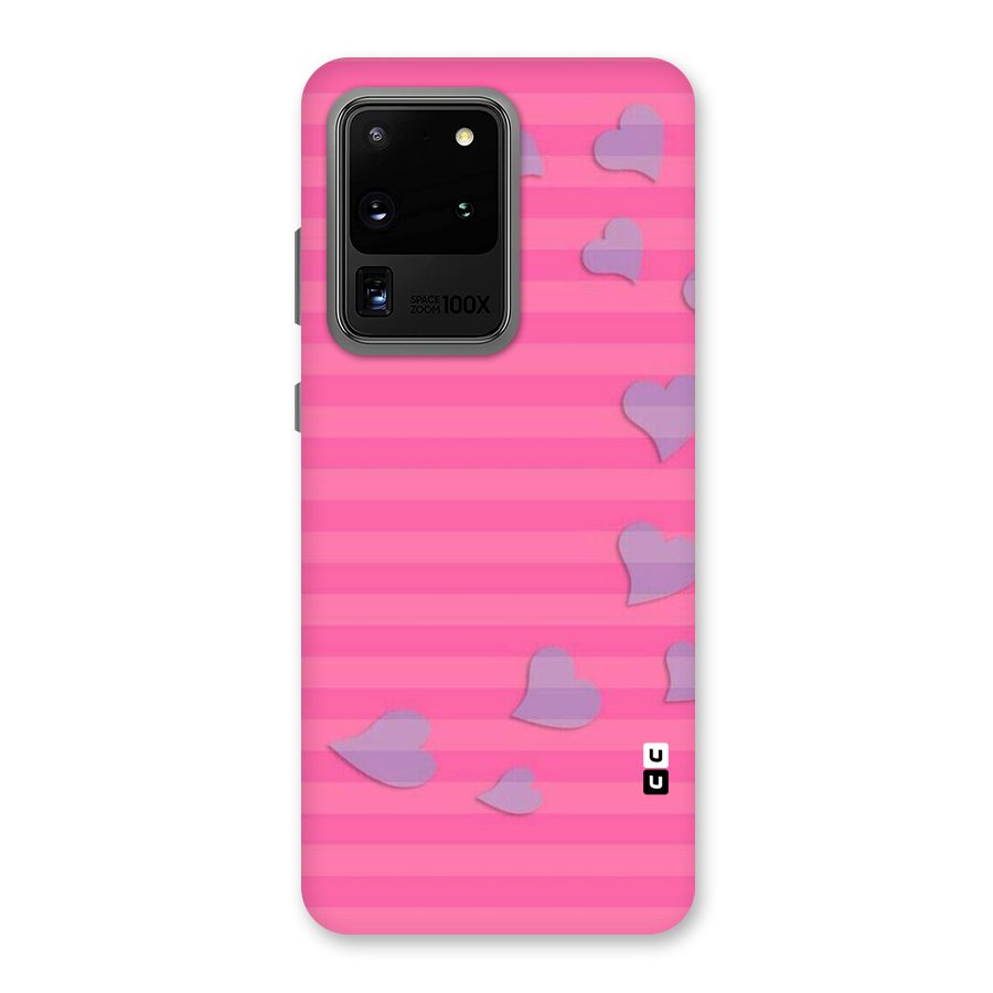 Light Heart Stripes Back Case for Galaxy S20 Ultra